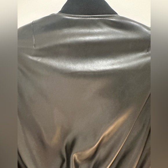 The Frankie Shop Bomber Leather Jacket - Picture 7 of 16